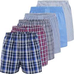 City Life Herren Boxershorts Shorts Boxer (6er Pack) Sparpack S - 4XL, Farbe:Mehrfarbig (Business Multicolour 1), Grösse:M von City Life