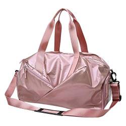 Citywalk Damen Sport Tasche Mode Reisen Yoga GepäCk Tasche Nass und Trocken Separation Herren Einzel Schulter Diagonal Tasche Rosa von Citywalk