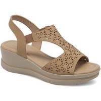 Clara Barson Clara Barson Sandalen Damen WYL0510-27 Beige Sandale von Clara Barson