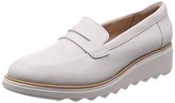 Clarks Damen Sharon Ranch Slipper, Weiß (White) von Clarks