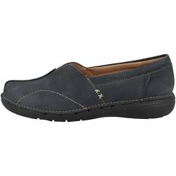 Clarks Damen Un Loop Stride Loafer, Navy Nubuck, 37 EU von Clarks