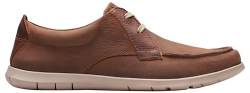 Clarks Herren Flexway Lace, Dark Tan Lea, 41 EU von Clarks