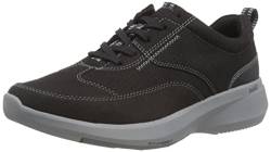 Clarks Herren Lehman Mix Sneaker, Schwarz, 42 EU Weit von Clarks