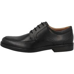 Clarks Herren Un Aldric Park Derbys, Black Leather, 46 EU von Clarks