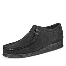 Clarks Originals Herren Halbschuhe Wallabee Schwarz 41,5 von Clarks Originals