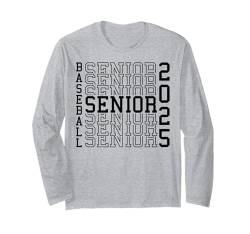 Baseball Senior Night Baseball Senior 2025 Abschluss 70 Langarmshirt von Class of 2025 Graduation Shirts