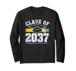 Grow with Me Class of 2037 Vorschule Graduation Kid Boy Girl Langarmshirt von Class of 2037 Grow with Me Shirts Sign Gifts