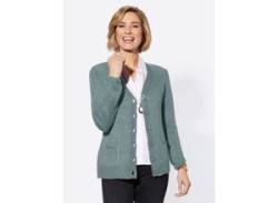 Cardigan CLASSIC BASICS Gr. 50, grün (kalkmint-meliert) Damen Strickjacken von Classic Basics