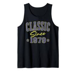 Klassiker seit 1979 Cool Varsity Geboren 1979 Geburtstag Tank Top von Classic Birthday Apparel For Men & Women