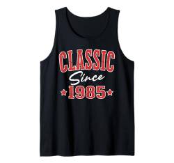 Klassiker seit 1985 Cool Varsity Geboren 1985 Geburtstag Tank Top von Classic Birthday Apparel For Men & Women