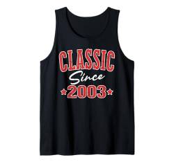 Klassiker seit 2003 Cool Varsity Geboren 2003 Geburtstag Tank Top von Classic Birthday Apparel For Men & Women