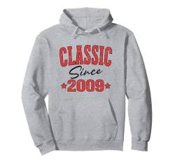 Klassiker seit 2009 Cool Varsity Geboren 2009 Geburtstag Pullover Hoodie von Classic Birthday Apparel For Men & Women