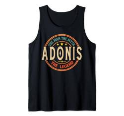 Adonis The Man The Myth The Legend Vintage Personalisiert Tank Top von Classic Vintage Apparel for Men.