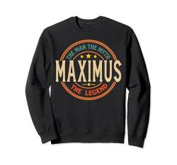 MAXIMUS The Man The Myth The Legend Vintage Personalisiert Sweatshirt von Classic Vintage Apparel for Men.