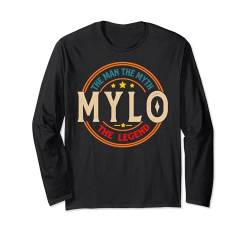 MYLO The Man The Myth The Legend Vintage Personalisiert Langarmshirt von Classic Vintage Apparel for Men.