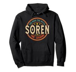 Soren The Man The Myth The Legend Vintage Personalisiert Pullover Hoodie von Classic Vintage Apparel for Men.