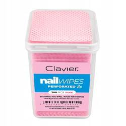 Fusselfreie Nagelwischtücher Wimpernverlängerung Kleber Reinigung Pads Nagellackentferner Wischtücher Nagelgel Polierer Remover Pads Wimpernverlängerung Kleber Reinigungstücher (ROSA PERFORATED) von Clavier