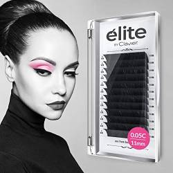 Selbstfächernde Wimpern Elite 0.05 C 11 mm Easy Fan Lashes für Volumentechnik Wimpern Extensions C D curl Wimpernverlängerung Volumen Wimpern 8-13 mm (6-13 MIX) von Clavier