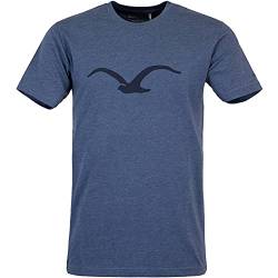 Cleptomanicx Möwe T-Shirt Herren (S, heather blue, s) von Cleptomanicx