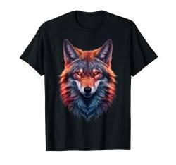 Coyote Coyote Coyote Angry Glowing Coyote T-Shirt von Click For Cool Glowing Animal Designs