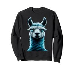 Lama Herren Frau Lama wütend leuchtend Lama Sweatshirt von Click For Cool Glowing Animal Designs