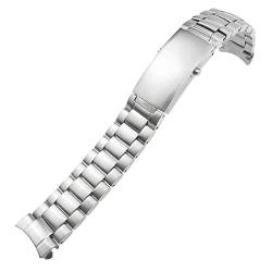 Clouism 18 mm 316L Edelstahl-Uhrenarmbänder für Omega Speedmaster 007 Seamaster 300 AT150 Planet Ocean Speedmaster Uhrenarmband 22 mm(3 beads,22mm) von Clouism