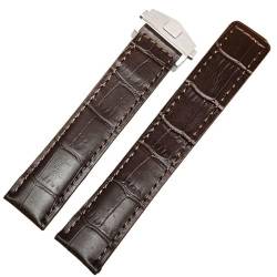 Clouismus 19mm 20mm 22mm Echtes Kalbsleder Faser Armband Für TAG Uhr Mann Uhr Für TAG Uhr Strap dauerhafter Ersatz(Brown leather 19mm,20mm) von Clouism