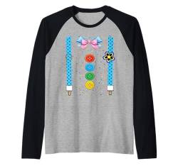 Clown Karneval Kostüm Clownskostüm Clowns Fasching Konfetti Raglan von Clown Karneval Kostüm Clownskostüm Clowns Shirt