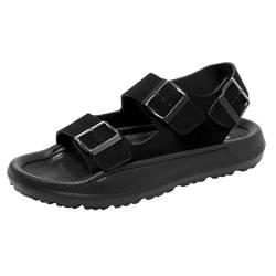 Cocey Herren Comfort Open Toe Sandalen Atmungsaktive Outdoor-Wanderschuhe für den Strand (Schwarz,40) von Cocey