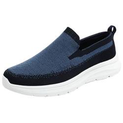 Cocey Herren Slipper Turnschuhe Casual Wanderschuhe Dämpfung Flache Loafer (Blau,39) von Cocey