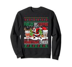 Fueled By Coffee And Xmas Cheer Sweater Santa Dabbing Sweatshirt von Coffee Christmas Costume