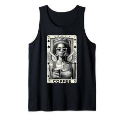 KAFFEEKARTE QUEEN Tank Top von Coffee Expert CHOICE T for Girl Woman, LIFE & LOVE