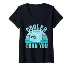 Damen Kühler als Ihr Eisbad T-Shirt mit V-Ausschnitt von Cold Plunge Acessories