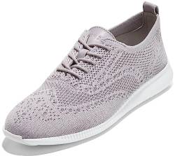 Cole Haan - - Damen 2.Zerogrand Stitchlite Oxford Schuhe, Kolorit Dapple Gray/Silver Metallic Knit/Optic White, Größe: 35.5 EU von Cole Haan