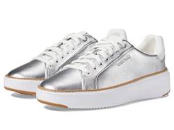 Cole Haan Grandpro Topspin Sneaker für Damen, Silber Talca/Optic White, 39.5 EU von Cole Haan