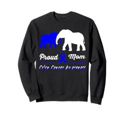 Darmkrebsbewusstsein Elefant Mutter Unterstützung Mutter Familie Sweatshirt von Colon Cancer Awareness products (Lwaka)