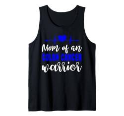 Darmkrebsbewusstsein Liebe Herzschlag Unterstützung Mama Mutter Tank Top von Colon Cancer Awareness products (Lwaka)