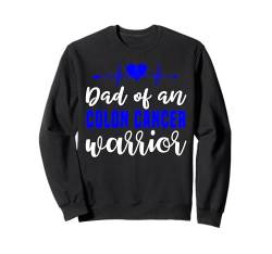 Darmkrebsbewusstsein Liebe Herzschlag Unterstützung Papa Vater Sweatshirt von Colon Cancer Awareness products (Lwaka)