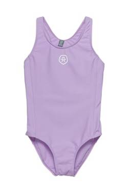 Color Kids COSwimsuit Kinder Mädchen Badeanzug Schwimmanzug Bikini Einteiler mit Label-Detail elastisch Regular fit, Farbe:Lavender Mist (663), Größe:122 von Color Kids