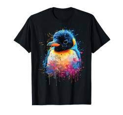 Pinguin Baby bunt T-Shirt von Colorful Animal Design