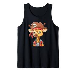 Niedliche Piraten-Giraffe Tank Top von Colorful Giraffe Art I Kids Giraffe