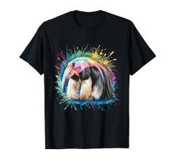 Ameisenbär Herren Damen Bunt Aquarell Ameisenbär T-Shirt von Colorful Watercolor Animal Designs