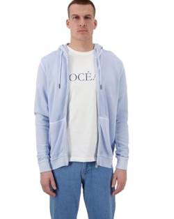 Colours & Sons - Herren - Sweatjacke Garment Dyed - Vintage Blue - XL von Colours & Sons