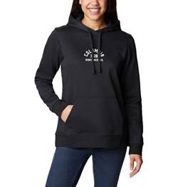 Columbia Damen Trek Graphic Hoodie Polo-Pullover, schwarz/weiß, L von Columbia