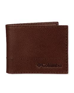 Columbia Herren-Geldbörse aus Leder, Brauner Kieselstein, Einheitsgröße, Reisebrieftasche aus Leder von Columbia