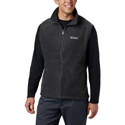 Columbia Herren Steens Mountain Fleece-Weste, Charcoal Heather, 2X Tall von Columbia