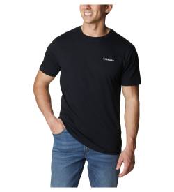 Columbia für Herren. 2058331010 Barton Springs T-shirt schwarz (XL), Lässig, Baumwolle, Kurzarm von Columbia