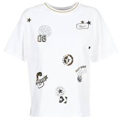 Converse All Over Patch Boxy Tee T-Shirt, Damen, Weiß (White) von Converse