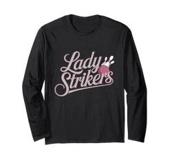 Lady Strikers Damen Bowling-Teamname Langarmshirt von Cool Bowling Team Names Girls Women Tees Gifts