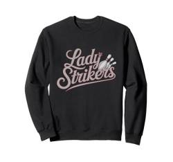 Lady Strikers Damen Bowling-Teamname Sweatshirt von Cool Bowling Team Names Girls Women Tees Gifts